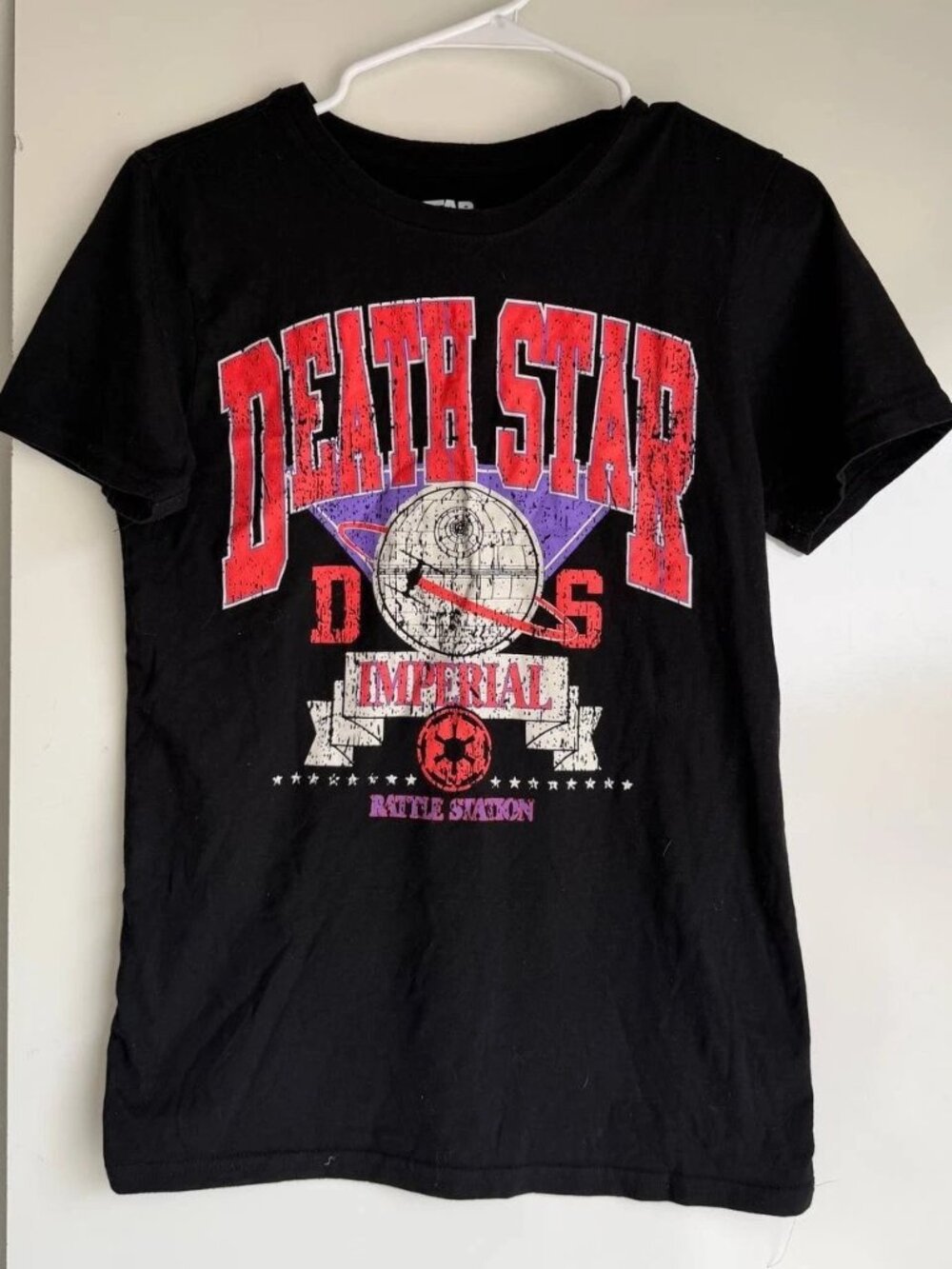 Star Wars Death Star Imperial Graphic T-Shirt Men’s Size S Black